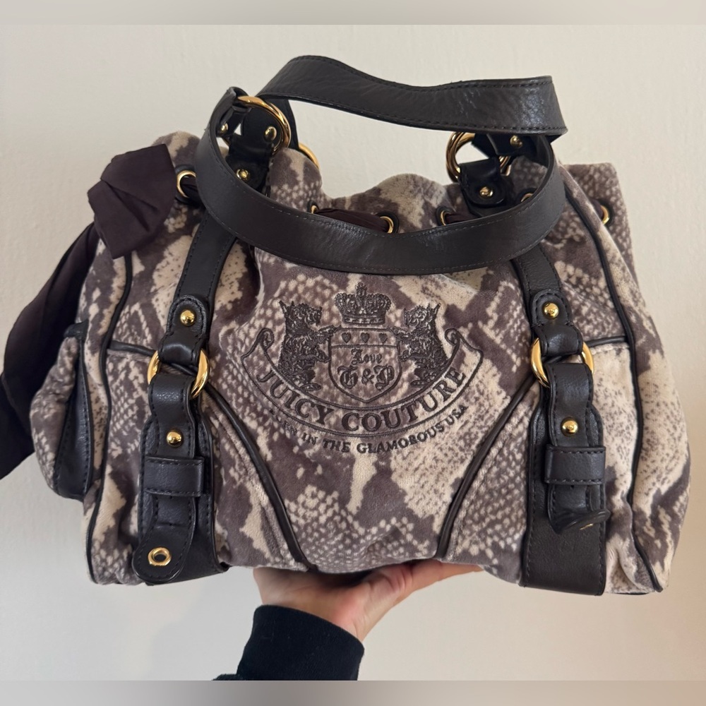 Juicy Couture Python Snake Velour Daydreamer Vintage bag